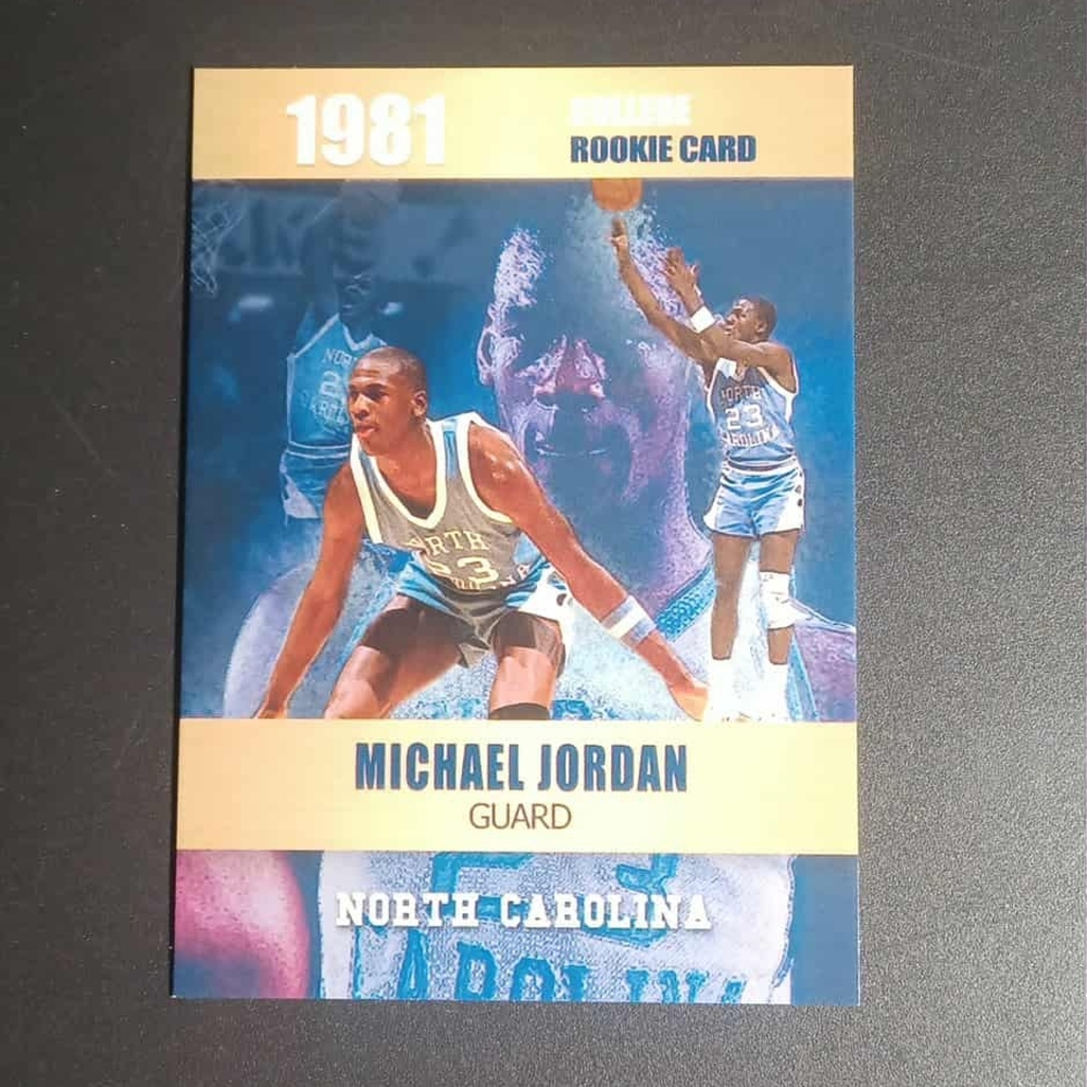 1981 MICHAEL JORDAN Limited Edition Novelty Basketball College Rookie Card